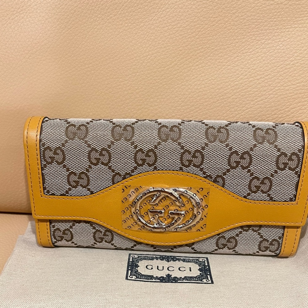 Gucci Monogram Margaux Calfskin Sukey Continental Organizer Wallet - Picture 12 of 12
